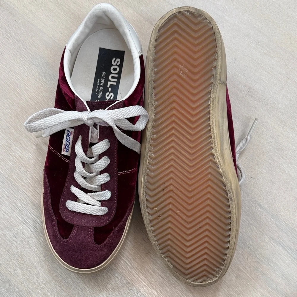 Golden Goose Burgundy Velvet Soul Stars - Picture 10 of 13